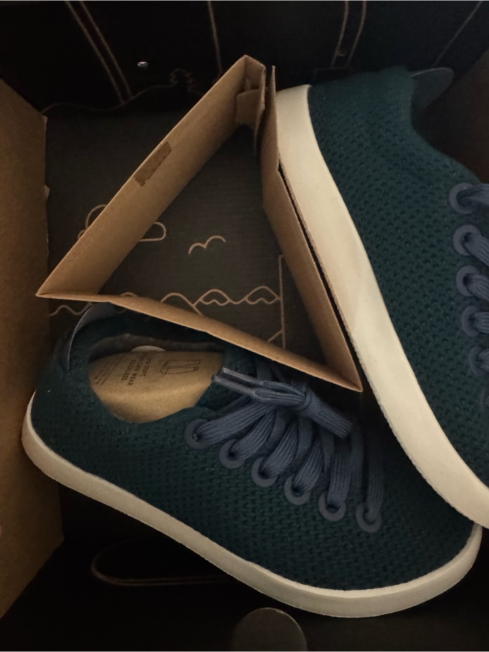 NIB Allbirds Tree Piper Deep Emerald Knit Lace-Up Women's Sneakers SZ 5 EU35